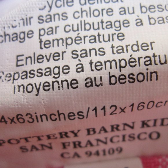 Pottery Barn Pink & White Gingham Check Unlined Curtains 2 Panels 44 x 63” PBK - Picture 7 of 7